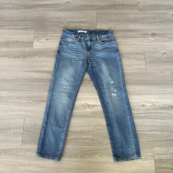 Anthropologie Pilcro and the Letterpress Straight Leg Medium Wash Jeans Size 30 - Picture 1 of 11